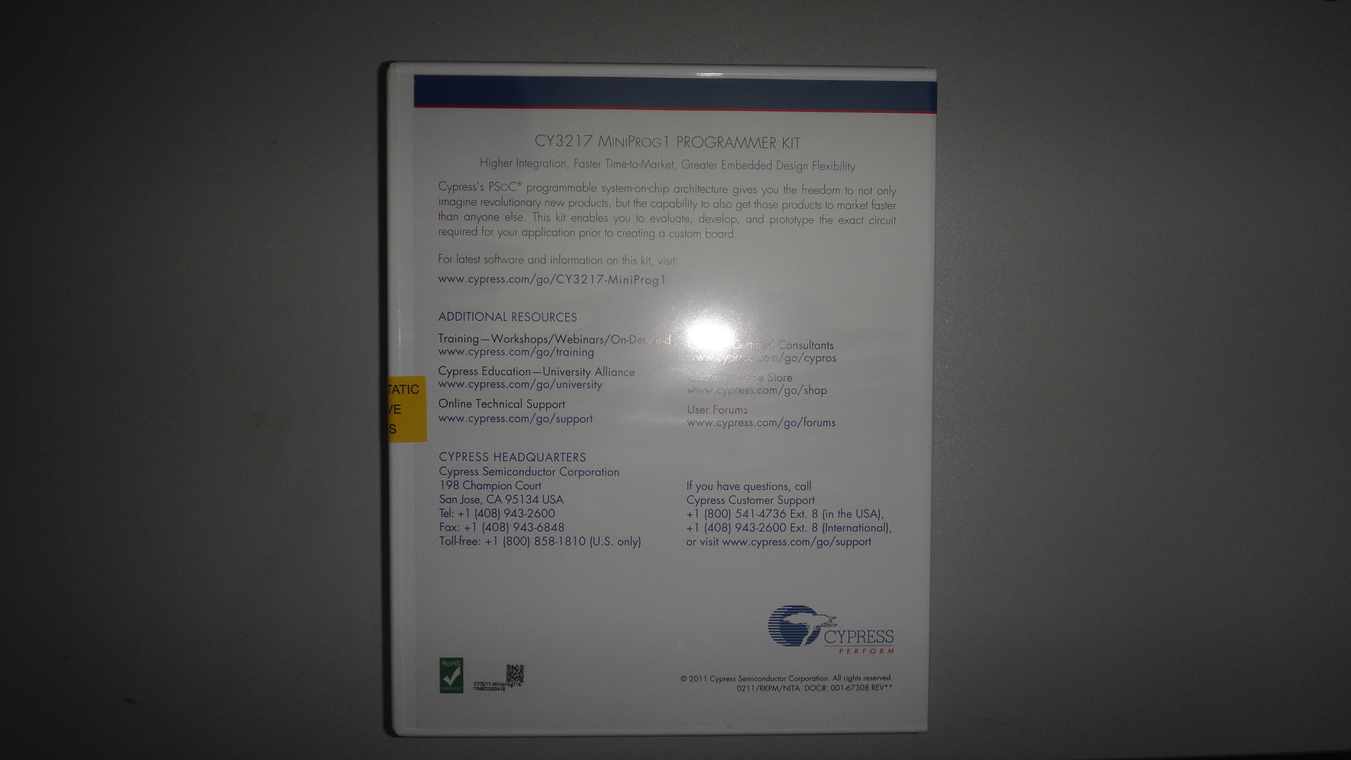 CY3217-MINIPROG1